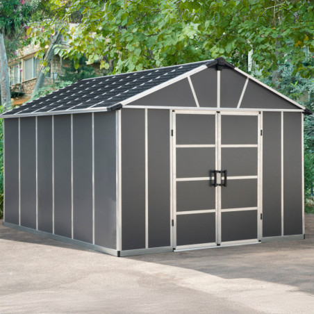 Abri de jardin 11,7m² en polycarbonate sans plancher YUKON Palram - Canopia