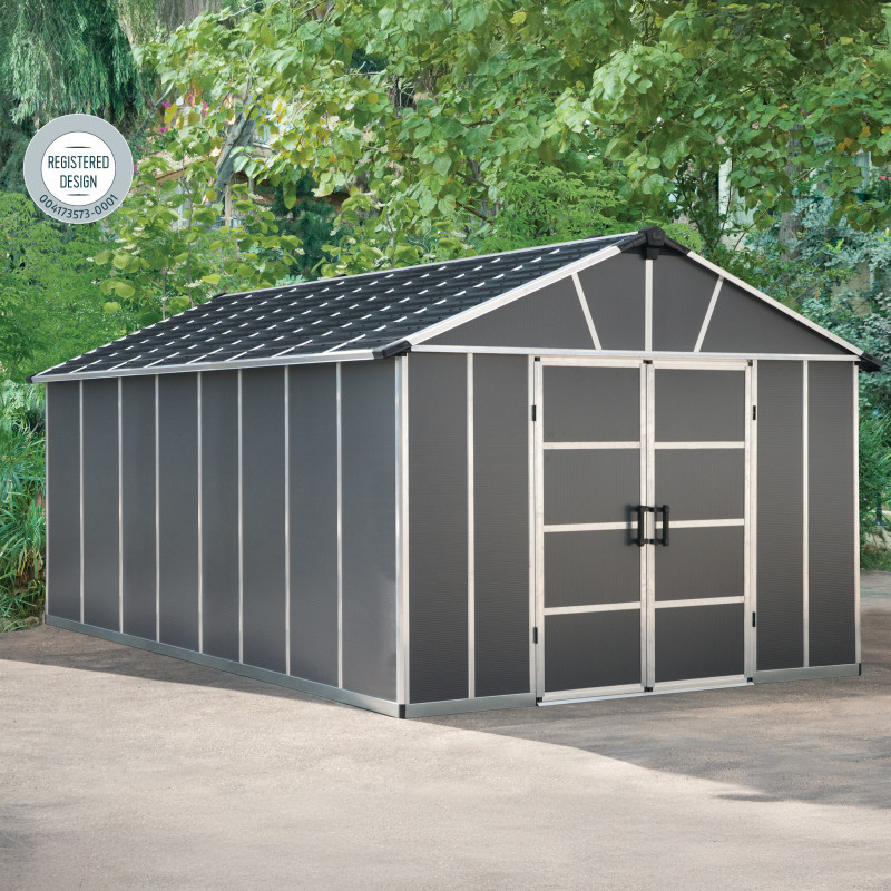 Abri de jardin 17,2m² en polycarbonate sans plancher YUKON Palram - Canopia