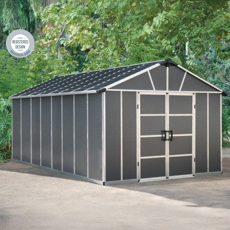 Abri de jardin 17,2m² en polycarbonate sans plancher YUKON Palram - Canopia