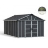 Abri de jardin 17,2m² en polycarbonate avec plancher YUKON Palram - Canopia