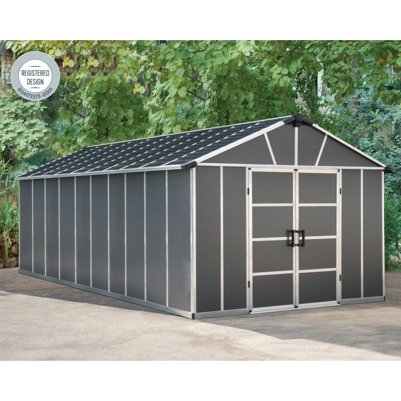 Abri de jardin 21,3m² en polycarbonate sans plancher YUKON Palram - Canopia