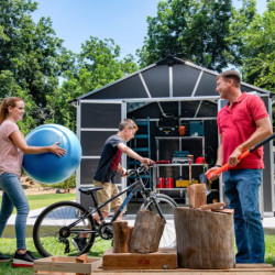 Abri de jardin 21,3m² en polycarbonate avec plancher YUKON Palram - Canopia