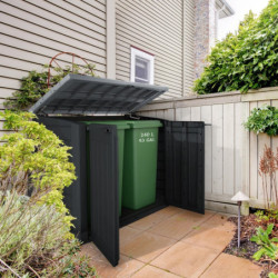 Coffre de jardin multifonctions en résine 1200L toit plat Keter