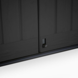 Coffre de jardin multifonctions en résine 1200L toit plat Keter