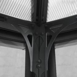 Pergola fermée Ledro 3000 en alu et polycarbonate - Canopia by Palram