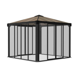 Pergola fermée Ledro 3600 en aluminium et polycarbonate - Canopia
