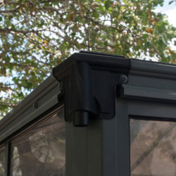 Pergola fermée Ledro 3600 en aluminium et polycarbonate - Canopia