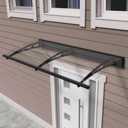 Marquise porte d'entrée transparente acier AQUILA™ 1500 – Palram - Canopia