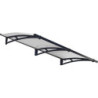 Marquise porte d'entrée transparente acier AQUILA™ 1500 – Palram - Canopia