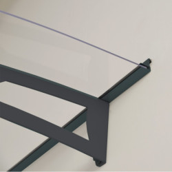 Marquise porte d'entrée transparente AQUILA™ 4100 - Palram - Canopia