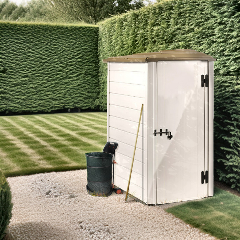 Abri 1,16m²  PVC, monopente réversible Evo Tuscany 100.1 – Garofalo