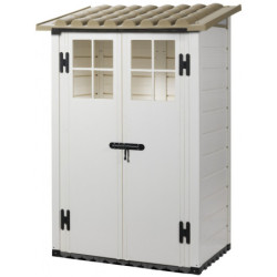 Abri monopente en PVC 1,32m² + plancher Evo Tuscany 100 – Garofalo