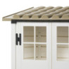 Abri monopente en PVC 1,32m² + plancher Evo Tuscany 100 – Garofalo