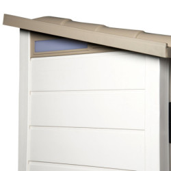Abri monopente en PVC 1,32m² + plancher Evo Tuscany 100 – Garofalo