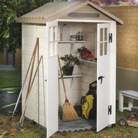 Abri 1,97m² en PVC, avec plancher Evo Tuscany 120 – Garofalo