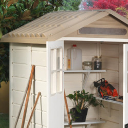 Abri 1,97m² en PVC, avec plancher Evo Tuscany 120 – Garofalo