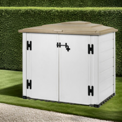 Coffre de jardin en résine avec plancher 1100L BOX EVO 100 – Garofalo