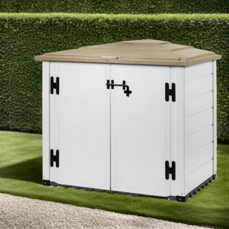 Coffre de jardin en résine avec plancher 1100L BOX EVO 100 – Garofalo