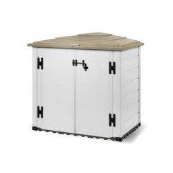 Coffre de jardin en résine avec plancher 1100L BOX EVO 100 – Garofalo