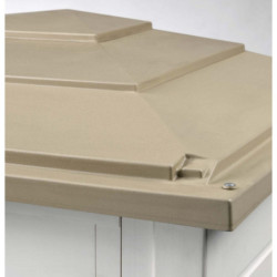 Coffre de jardin en résine avec plancher 1100L BOX EVO 100 – Garofalo