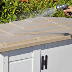 Coffre de jardin en résine avec plancher 1100L BOX EVO 100 – Garofalo
