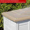 Coffre de jardin en résine avec plancher 1100L BOX EVO 100 – Garofalo