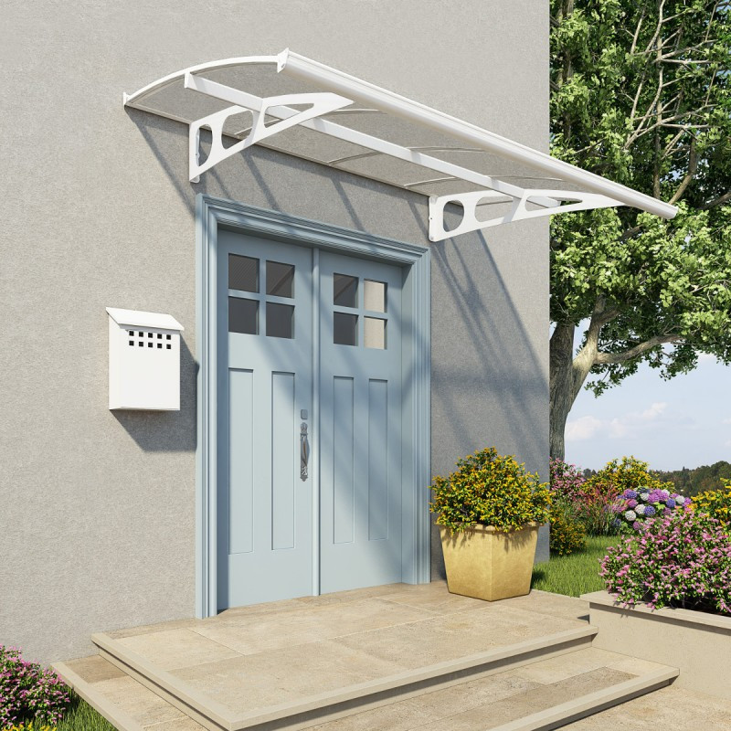 Marquise d'entrée en acrylique 3mm Bordeaux™ 2230 Palram Canopia