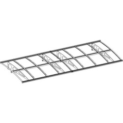 Marquise d'entrée en acrylique 3mm Bordeaux™ 4460 Palram Canopia