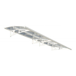 Marquise d'entrée en acrylique 3mm Bordeaux™ 4460 Palram Canopia