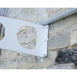 Marquise d'entrée en acrylique 3mm Bordeaux™ 4460 Palram Canopia