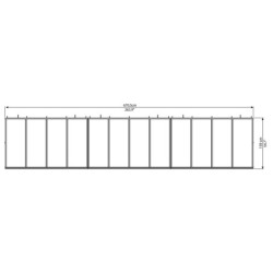 Marquise avec polycarbonate Bordeaux™ 6690 – Palram - Canopia