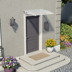 Marquise porte d'entrée avec polycarbonate Lyra™ 1350 – Canopia