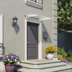 Marquise porte d'entrée avec polycarbonate Lyra™ 1350 – Canopia