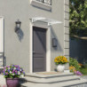 Marquise porte d'entrée avec polycarbonate Lyra™ 1350 – Canopia