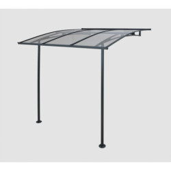 Marquise porte d'entrée en acrylique transparent Vega™ 2000 Palram - Canopia