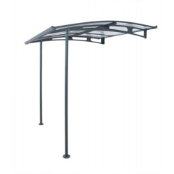 Marquise porte d'entrée en acrylique transparent Vega™ 2000 Palram - Canopia