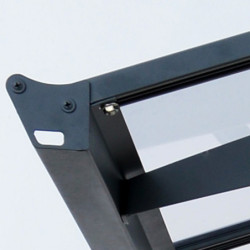 Marquise porte d'entrée en acrylique transparent Vega™ 2000 Palram - Canopia