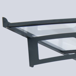 Marquise porte d'entrée en acrylique transparent Vega™ 2000 Palram - Canopia