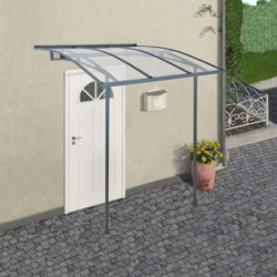 Marquise porte d'entrée en acrylique transparent Vega™ 2000 Palram - Canopia