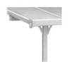 Pergola ajustable en aluminium laqué blanc 3,05x3,14m X-METAL