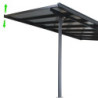 Pergola ajustable en aluminium laqué blanc 3,05x3,14m X-METAL