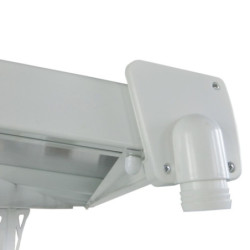 Pergola ajustable en aluminium laqué blanc 3,05x3,14m X-METAL