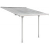 Pergola ajustable en aluminium laqué blanc 3,05x3,14m X-METAL
