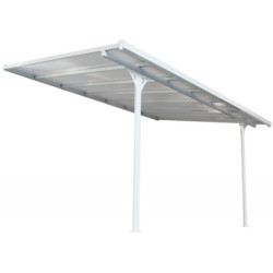 Pergola ajustable en aluminium laqué blanc 3,05x4,36m X-METAL