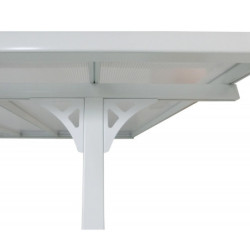 Pergola ajustable en aluminium laqué blanc 3,05x4,36m X-METAL