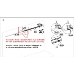 Pergola ajustable en aluminium laqué blanc 3,05x5,57m X-METAL