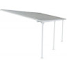Pergola ajustable en aluminium laqué blanc 3,05x5,57m X-METAL