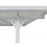 Pergola ajustable en aluminium laqué blanc 3,05x5,57m X-METAL