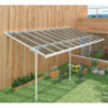 Pergola ajustable en aluminium laqué blanc 3,05x6,18m X-METAL