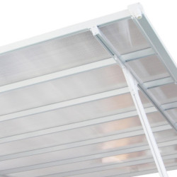 Pergola ajustable en aluminium laqué blanc 3,05x6,18m X-METAL